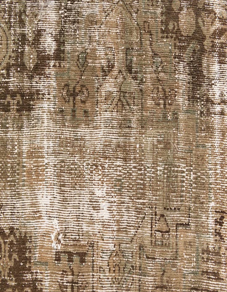 Detail image of 4' 1 x 6' 5  Hand Knotted Ultra Vintage Persian Wool Rug