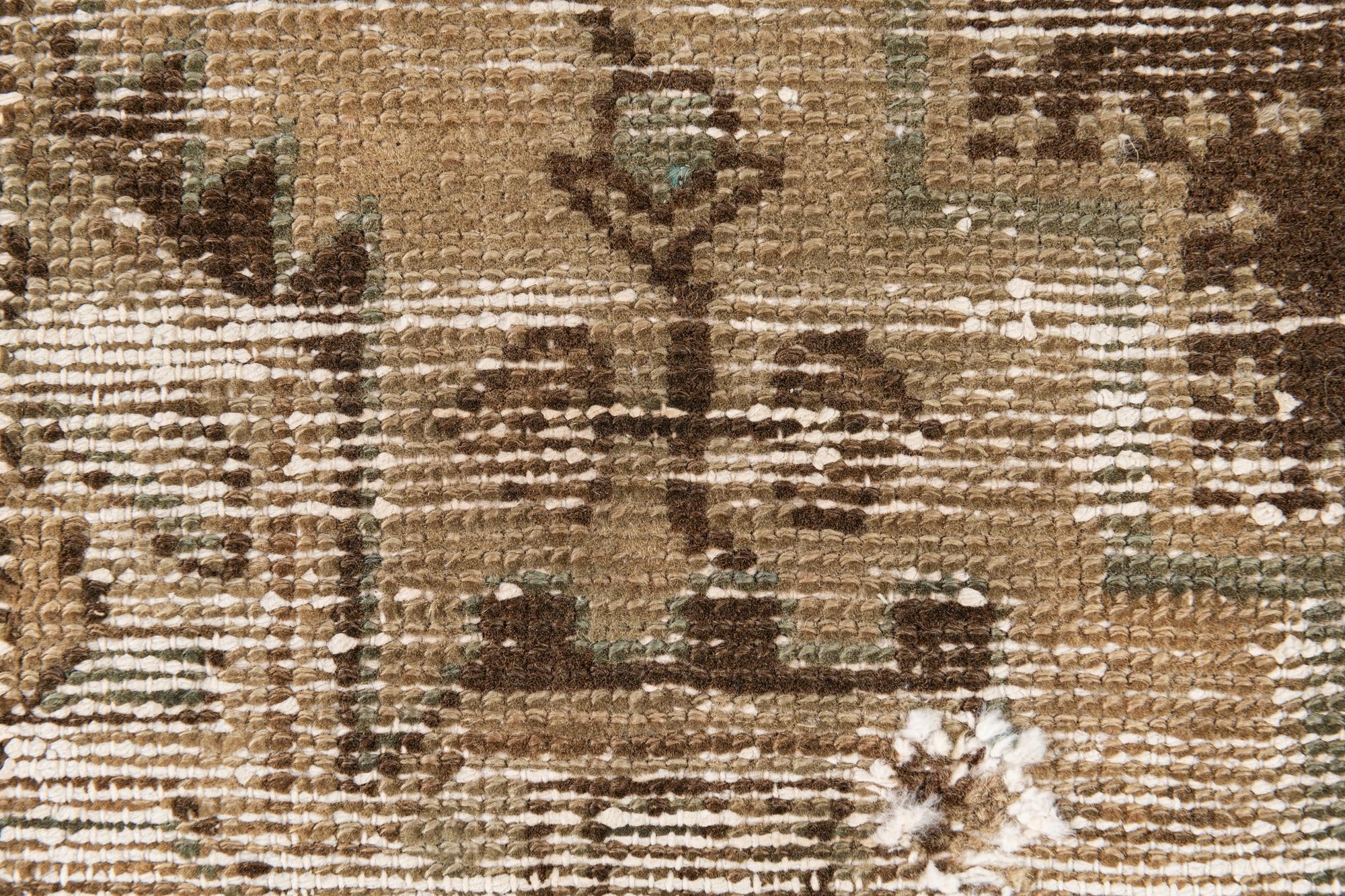 4' 1 x 6' 5 Hand Knotted Ultra Vintage Persian Wool Rug