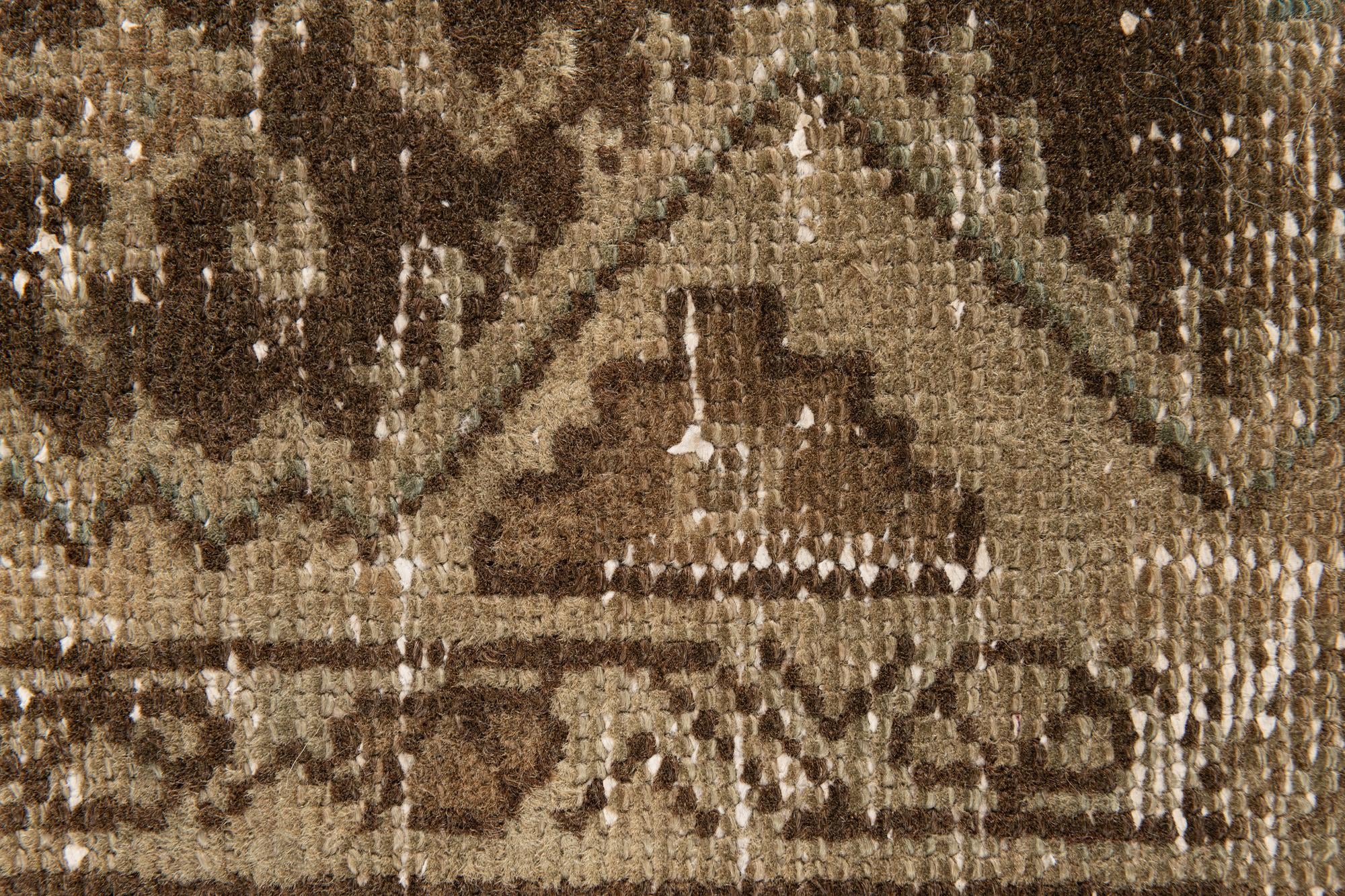 4' 1 x 6' 5 Hand Knotted Ultra Vintage Persian Wool Rug