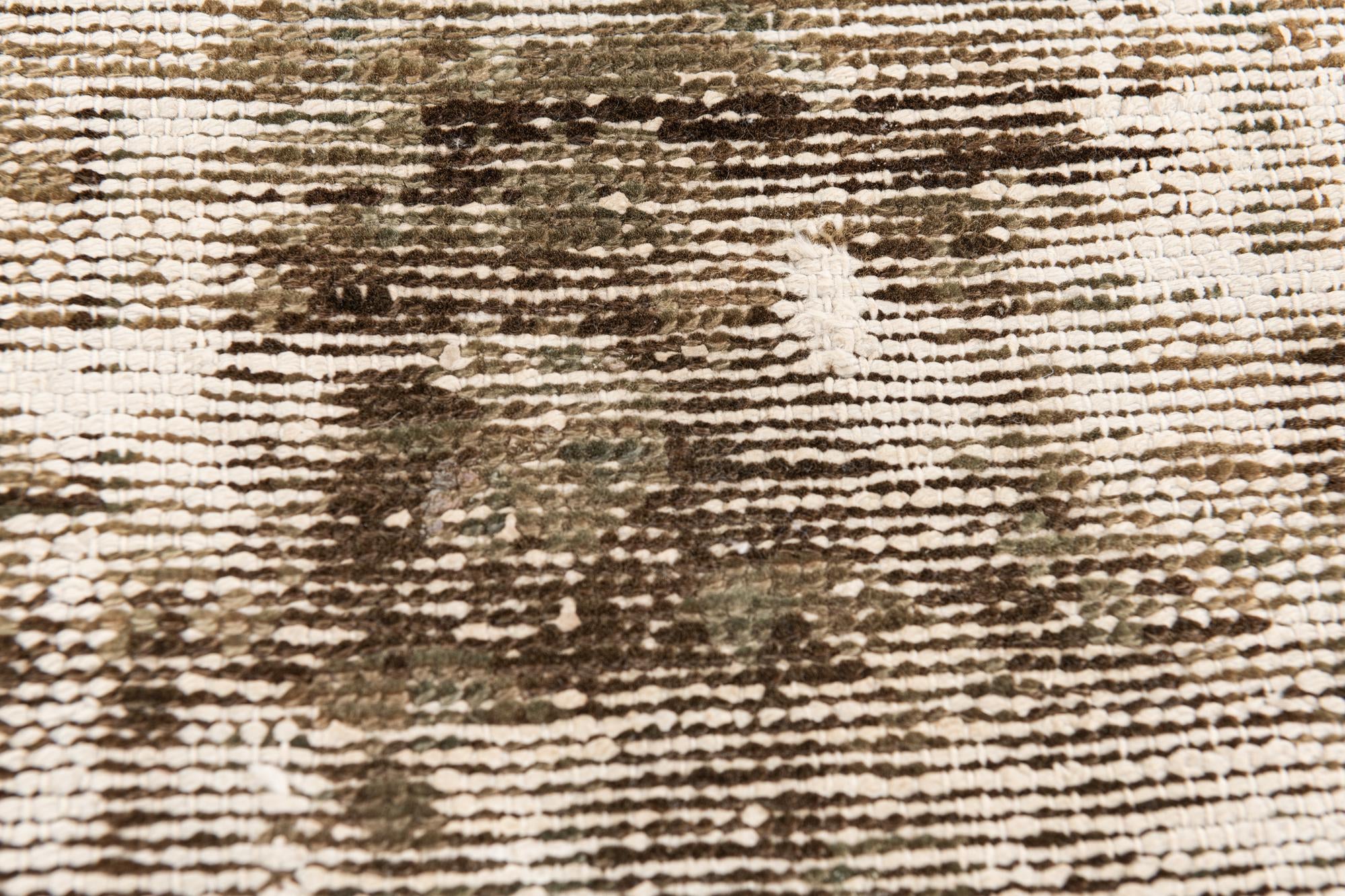 4' 1 x 6' 5 Hand Knotted Ultra Vintage Persian Wool Rug