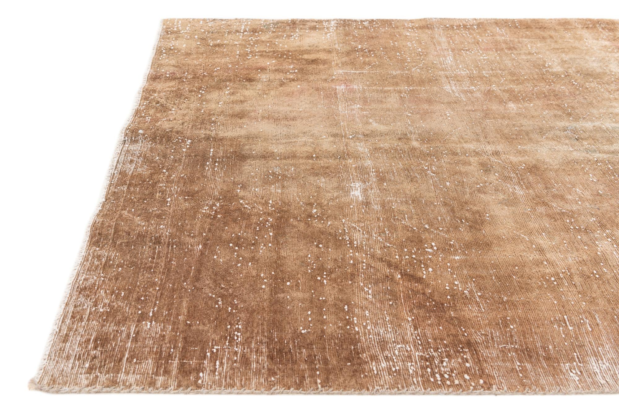 4' 10 x 6' 10 Hand Knotted Ultra Vintage Persian Wool Rug