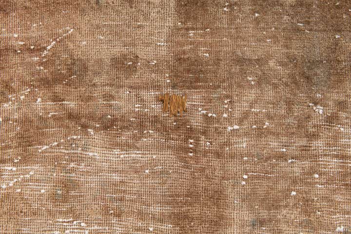 4' 10 x 6' 10 Hand Knotted Ultra Vintage Persian Wool Rug