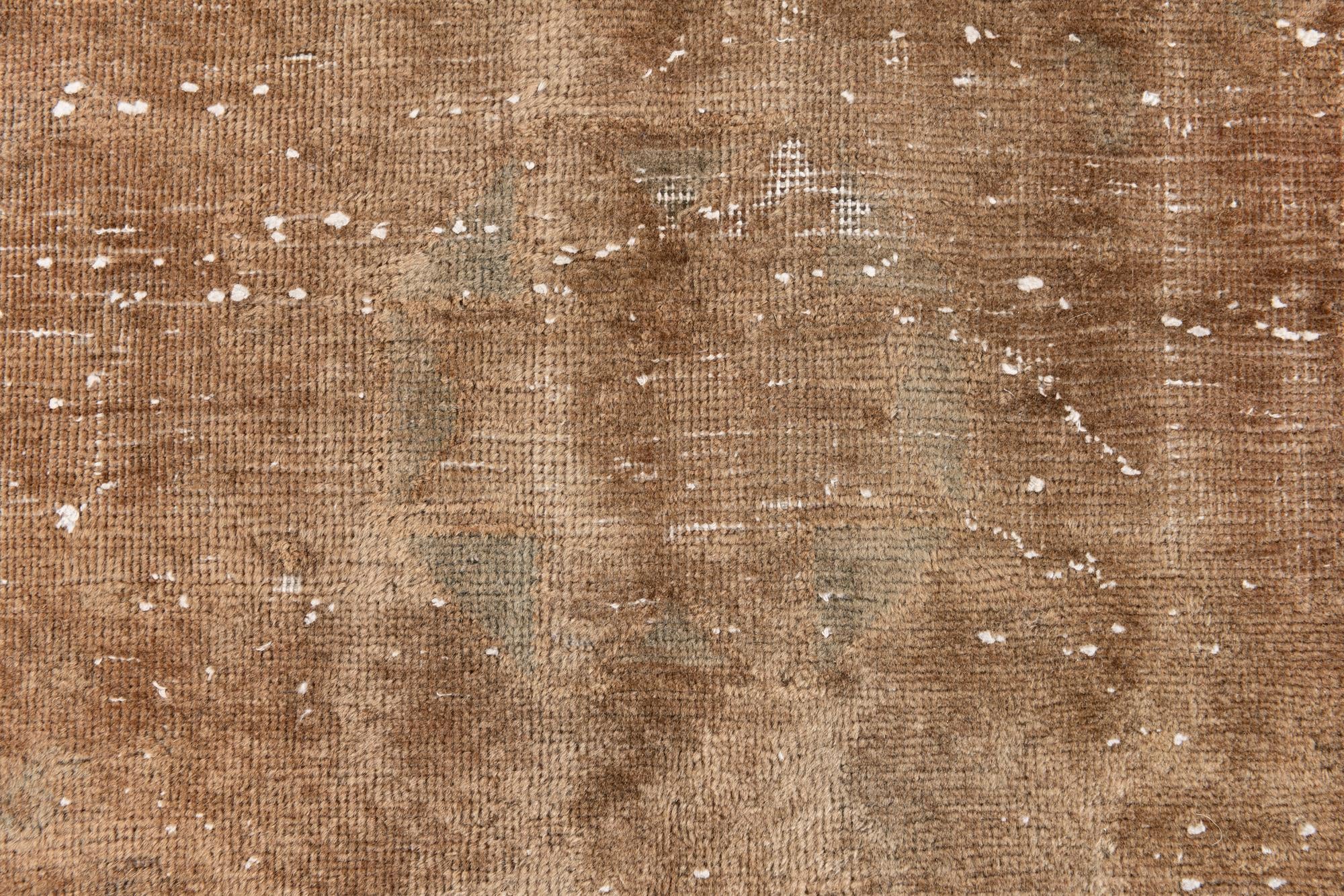 4' 10 x 6' 10 Hand Knotted Ultra Vintage Persian Wool Rug