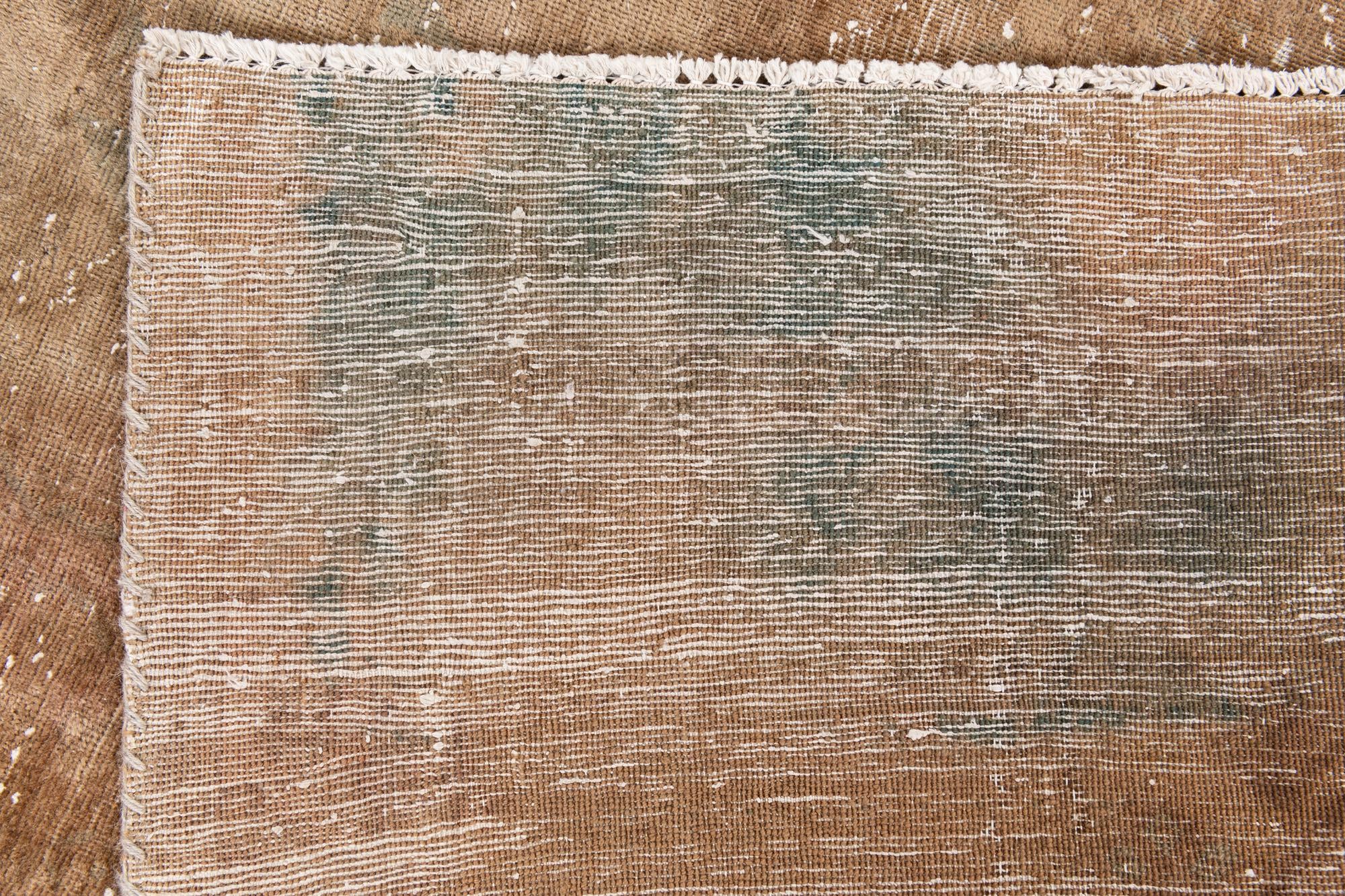 4' 10 x 6' 10 Hand Knotted Ultra Vintage Persian Wool Rug