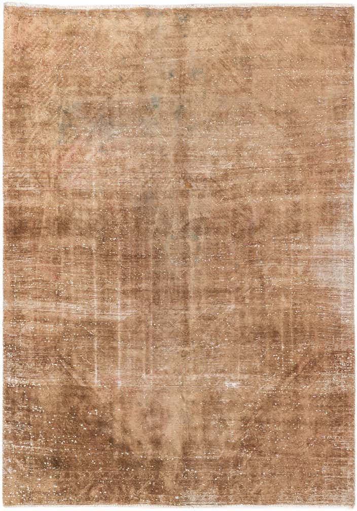 4' 10 x 6' 10 Hand Knotted Ultra Vintage Persian Wool Rug