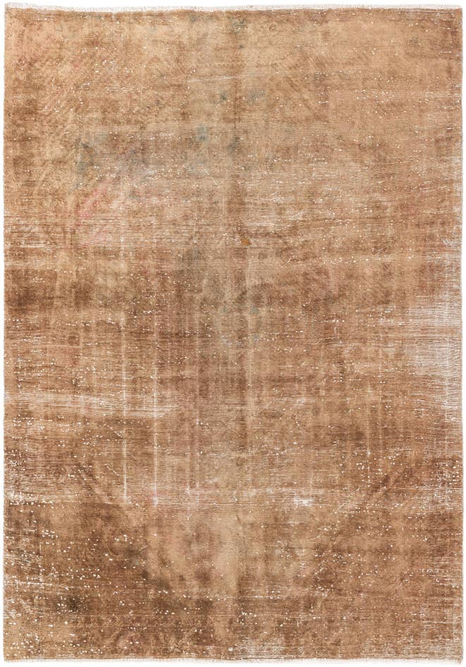 Detail image of 4' 10 x 6' 10 Hand Knotted Ultra Vintage Persian Wool Rug