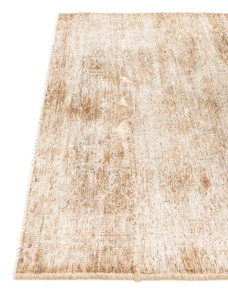 Detail image of 3' 4 x 4' 9  Hand Knotted Ultra Vintage Persian Wool Rug