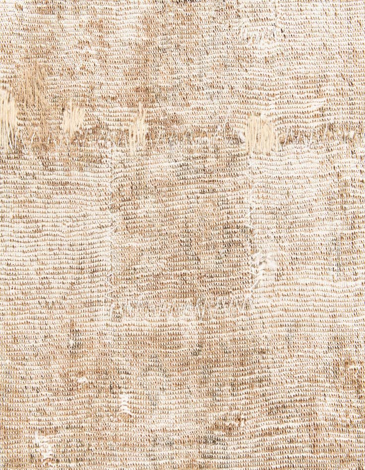 Detail image of 3' 4 x 4' 9  Hand Knotted Ultra Vintage Persian Wool Rug