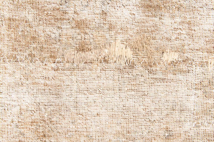 Detail image of 3' 4 x 4' 9 Hand Knotted Ultra Vintage Persian Wool Rug