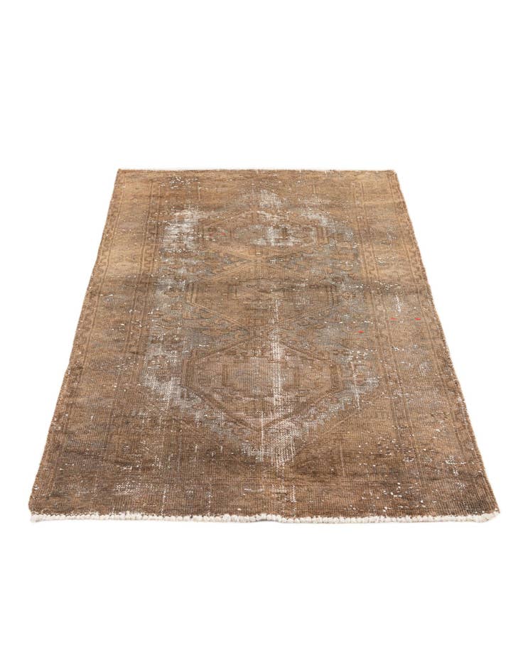 Detail image of 3' 1 x 4' 9 Hand Knotted Ultra Vintage Persian Wool Rug