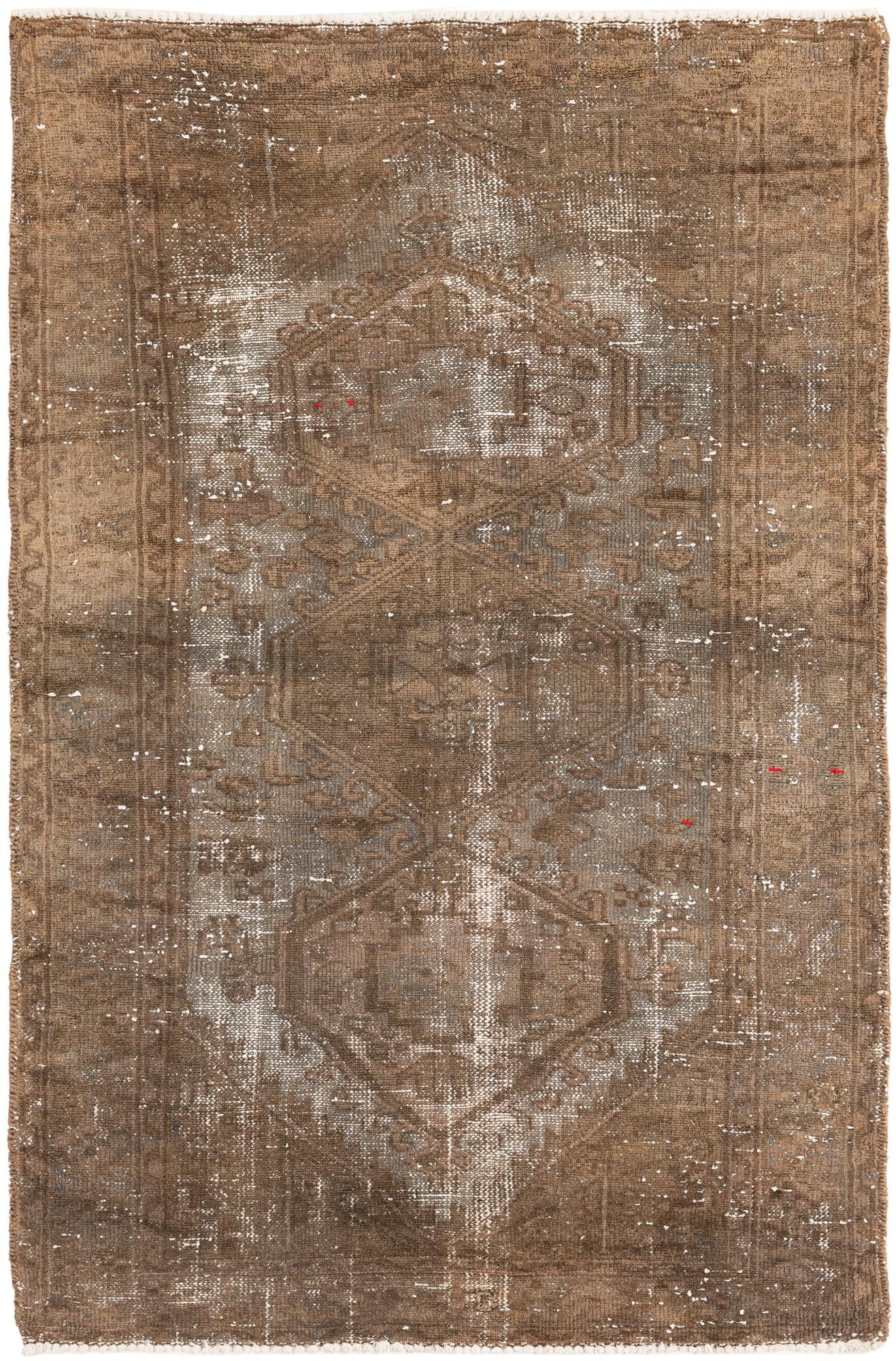 3' 1 x 4' 9 Hand Knotted Ultra Vintage Persian Wool Rug