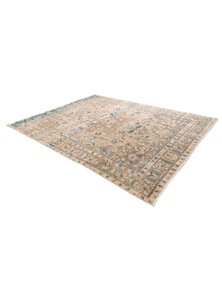 8' x 10' 5 Hand Knotted Ultra Vintage Persian Wool Rug