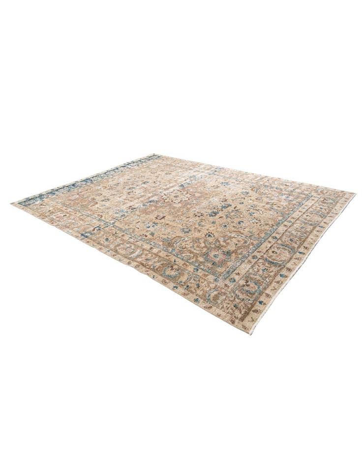 Detail image of 8' x 10' 5 Hand Knotted Ultra Vintage Persian Wool Rug