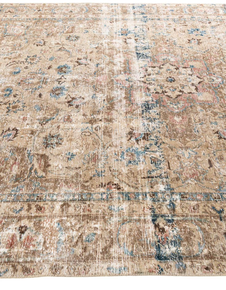 Detail image of 8' x 10' 5  Hand Knotted Ultra Vintage Persian Wool Rug