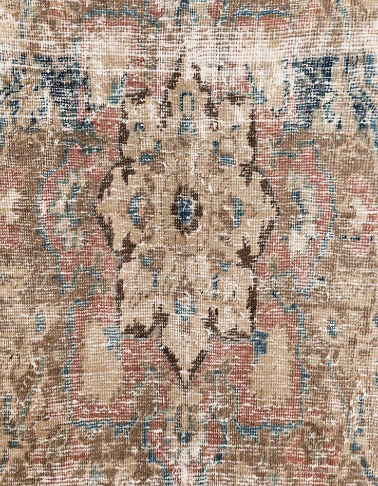 Detail image of 8' x 10' 5  Hand Knotted Ultra Vintage Persian Wool Rug