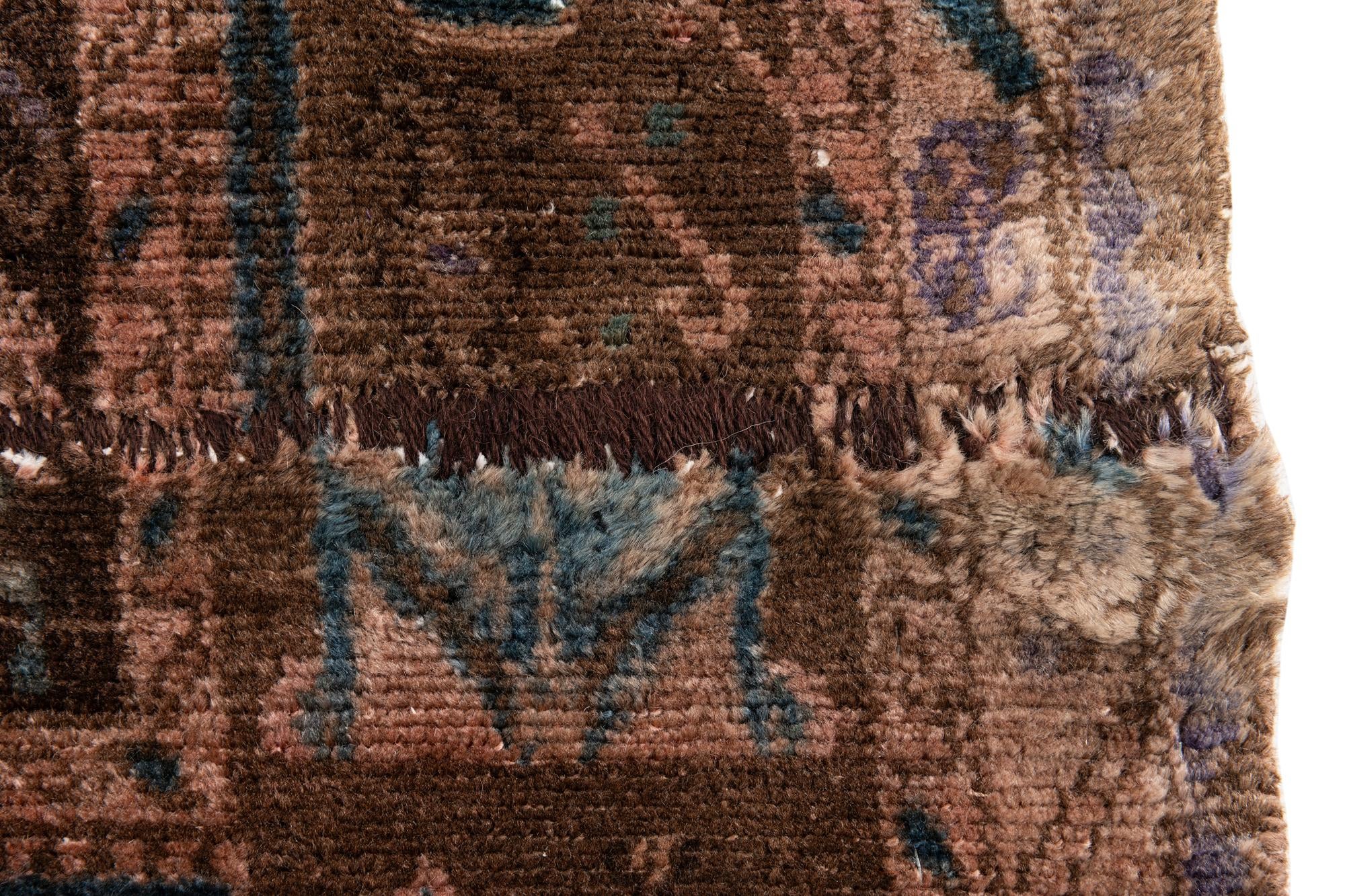 170cm x 295cm anudado a mano Ultra Vintage Alfombra Persa Lana