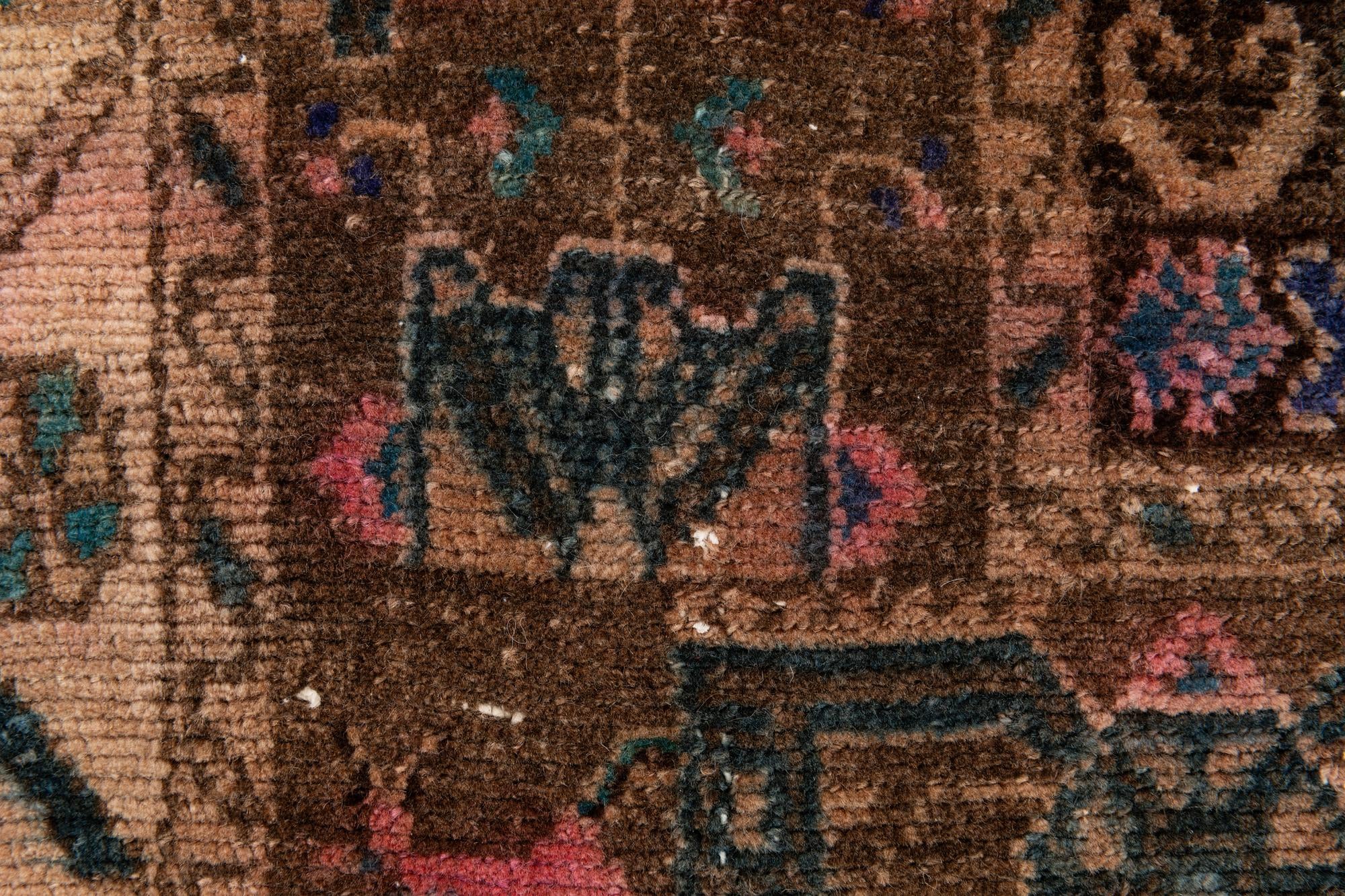 170cm x 295cm anudado a mano Ultra Vintage Alfombra Persa Lana