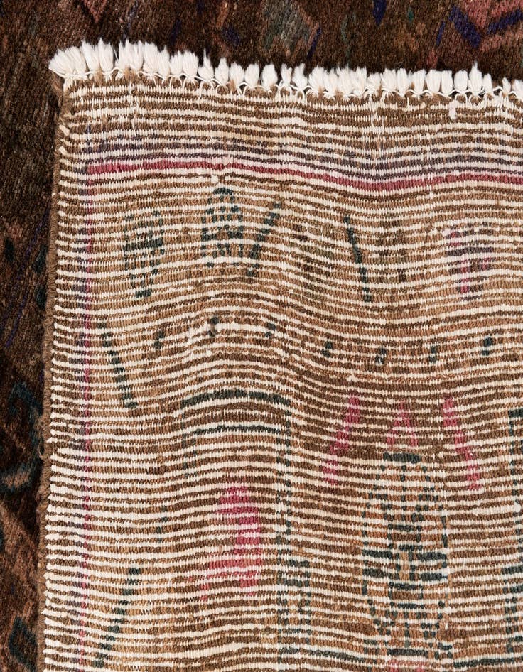 Detail image of 5' 7 x 9' 8  Hand Knotted Ultra Vintage Persian Wool Rug