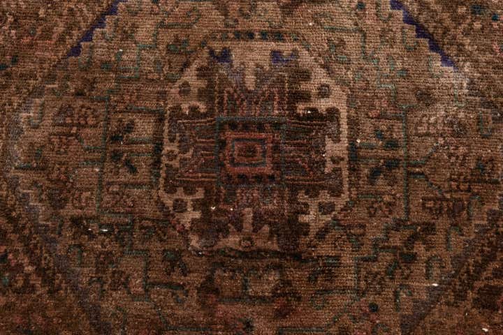5' 7 x 9' 8 Hand Knotted Ultra Vintage Persian Wool Rug