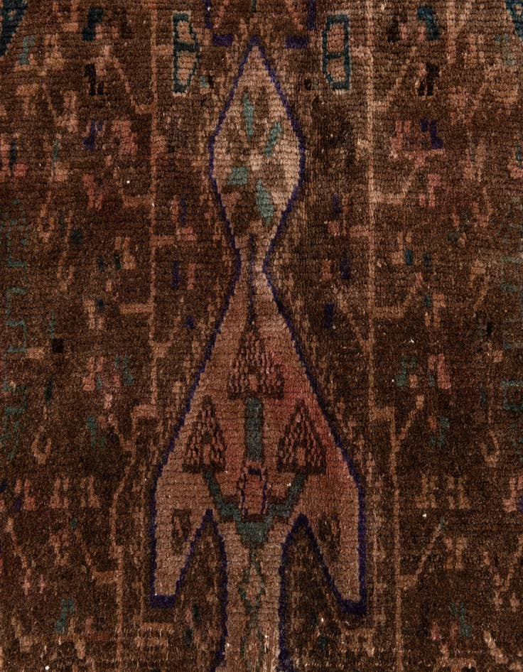 Detail image of 5' 7 x 9' 8  Hand Knotted Ultra Vintage Persian Wool Rug