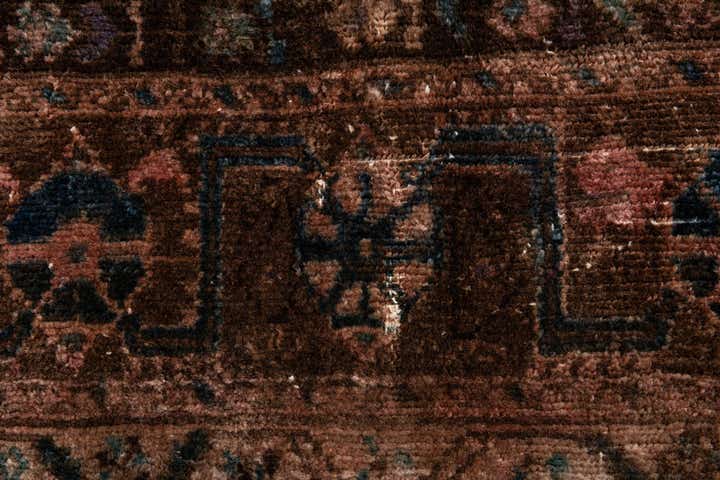 5' 7 x 9' 8 Hand Knotted Ultra Vintage Persian Wool Rug