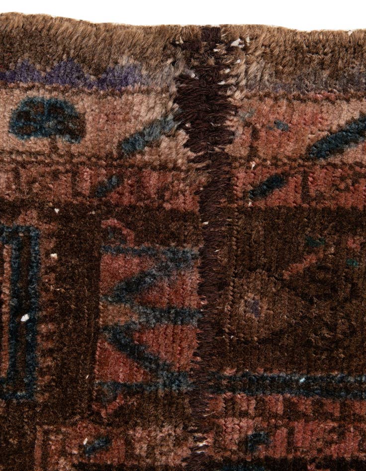 Detail image of 5' 7 x 9' 8  Hand Knotted Ultra Vintage Persian Wool Rug
