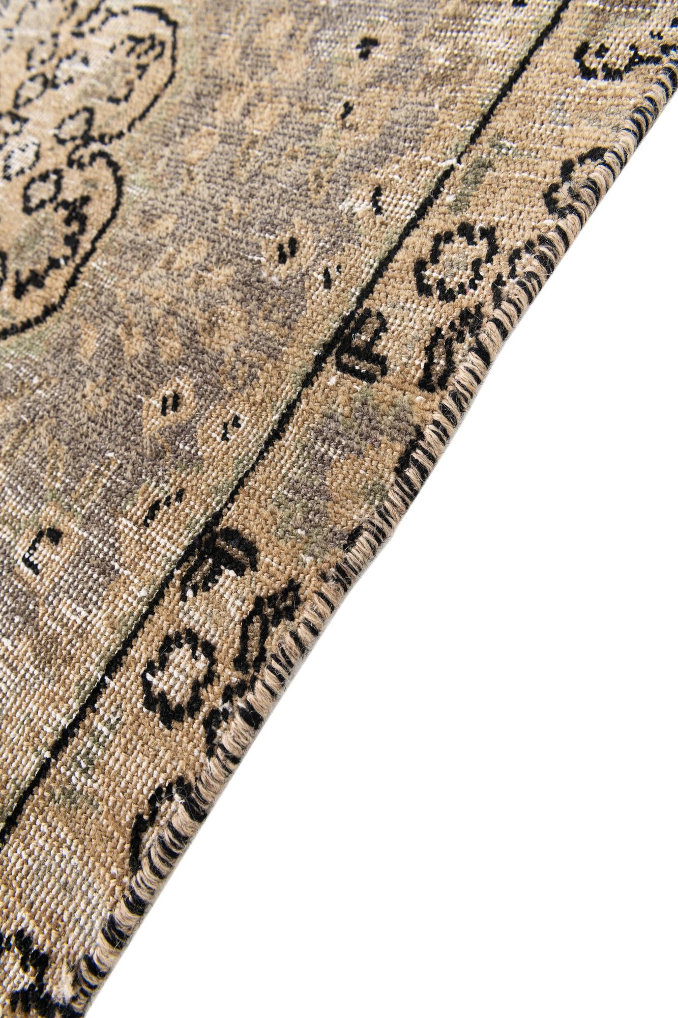 85cm x 135cm Hand Knotted Ultra Vintage Persian Wool Rug