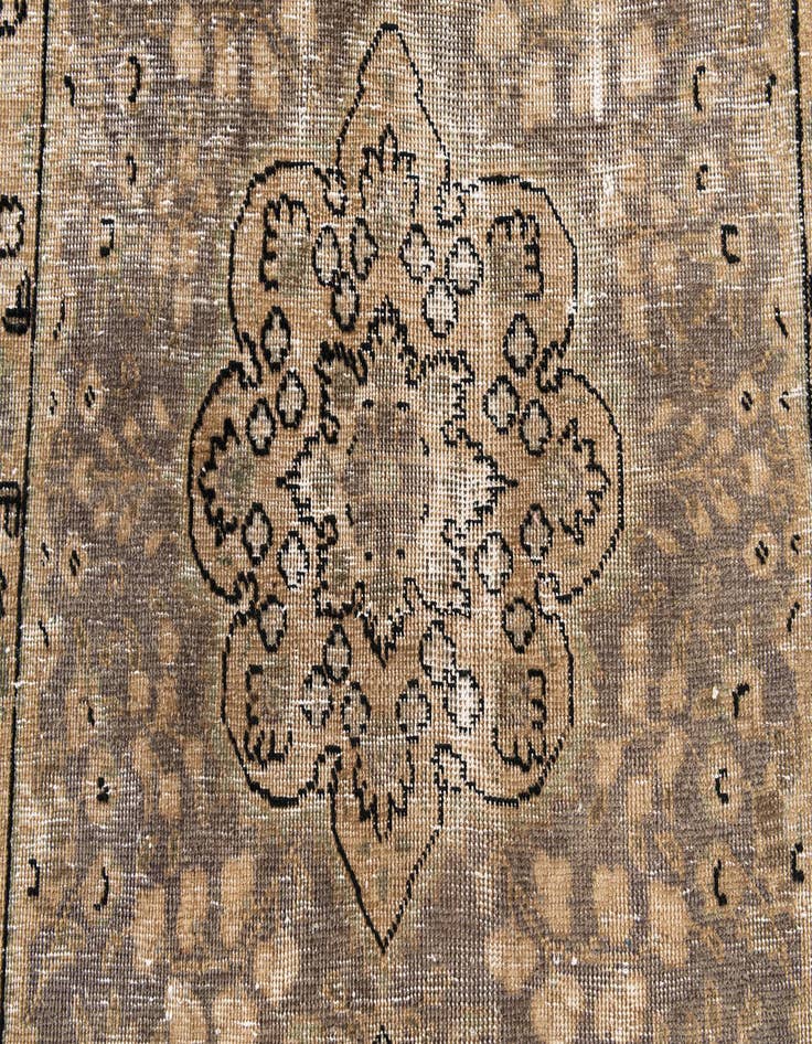 Detail image of 2' 10 x 4' 5  Hand Knotted Ultra Vintage Persian Wool Rug