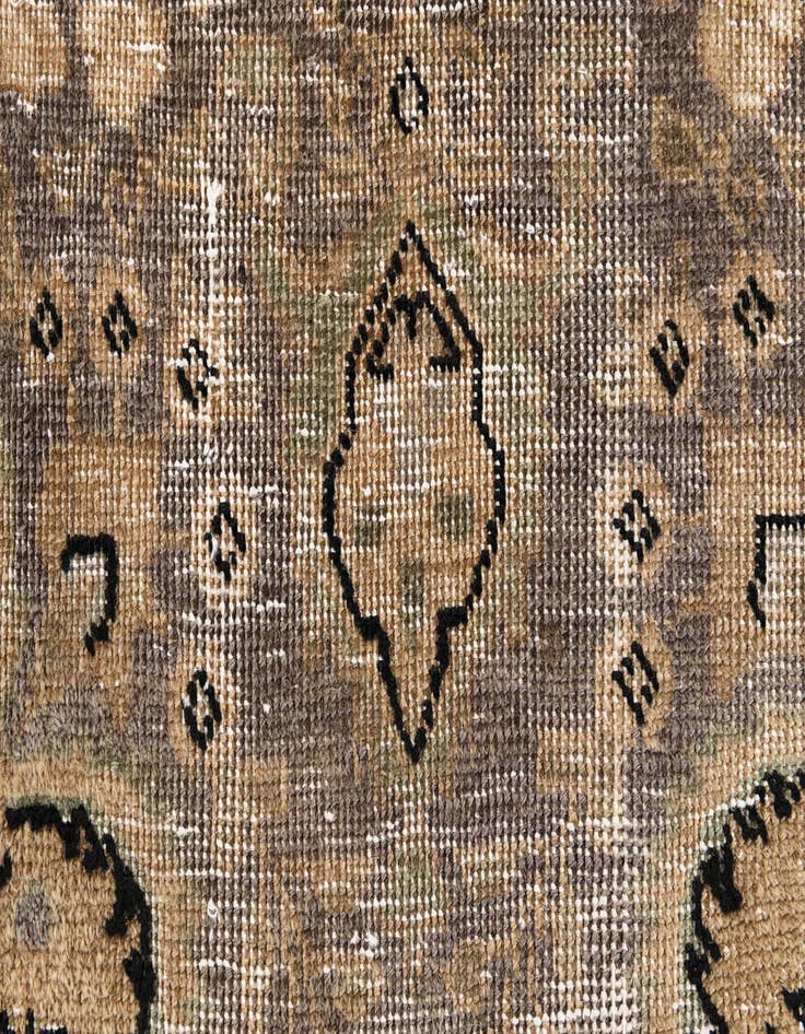 Detail image of 2' 10 x 4' 5  Hand Knotted Ultra Vintage Persian Wool Rug