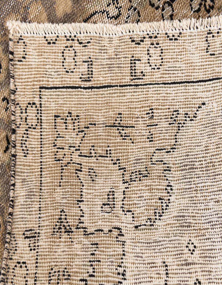 Detail image of 2' 10 x 4' 5  Hand Knotted Ultra Vintage Persian Wool Rug