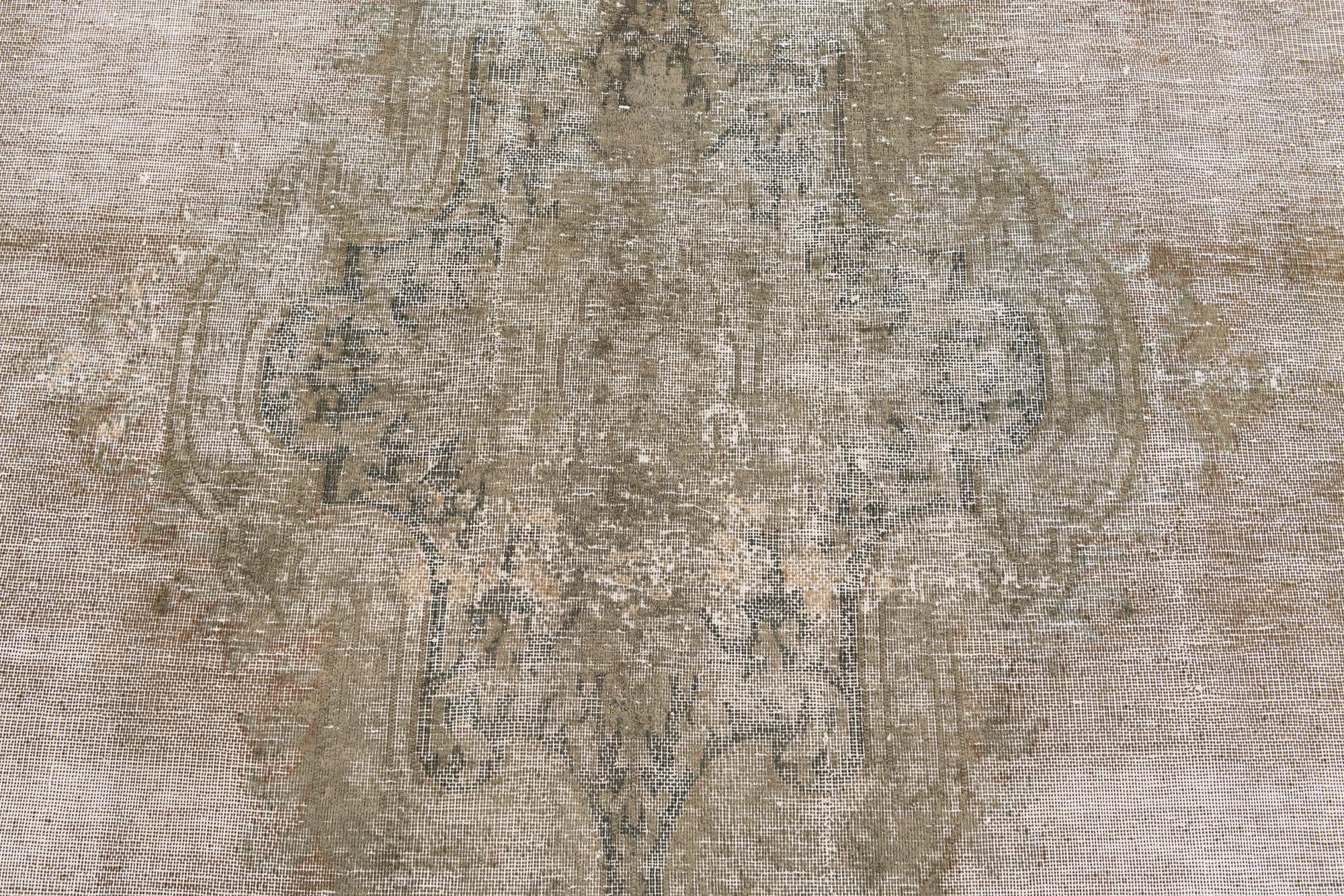 5' 5 x 8' 7 Hand Knotted Ultra Vintage Persian Wool Rug