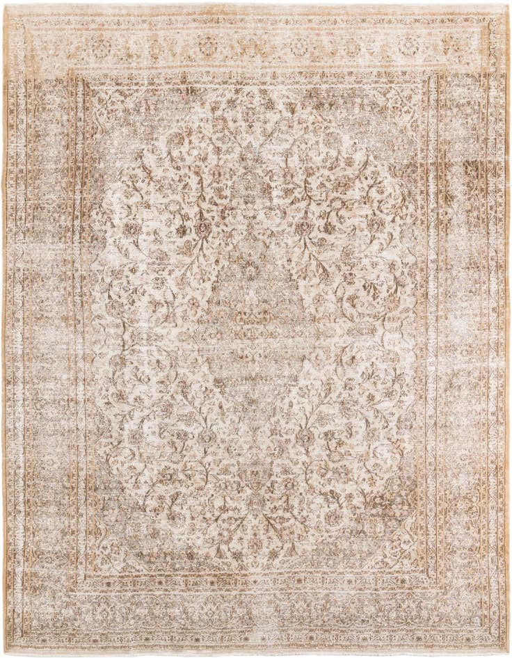 Detail image of 9' 5 x 12' 3 Hand Knotted Ultra Vintage Wool Rug