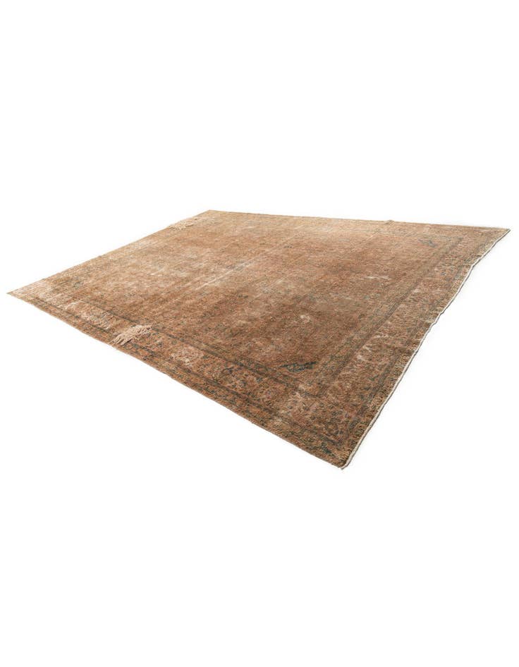 Detail image of 10' 3 x 13' Hand Knotted Ultra Vintage Persian Wool Rug