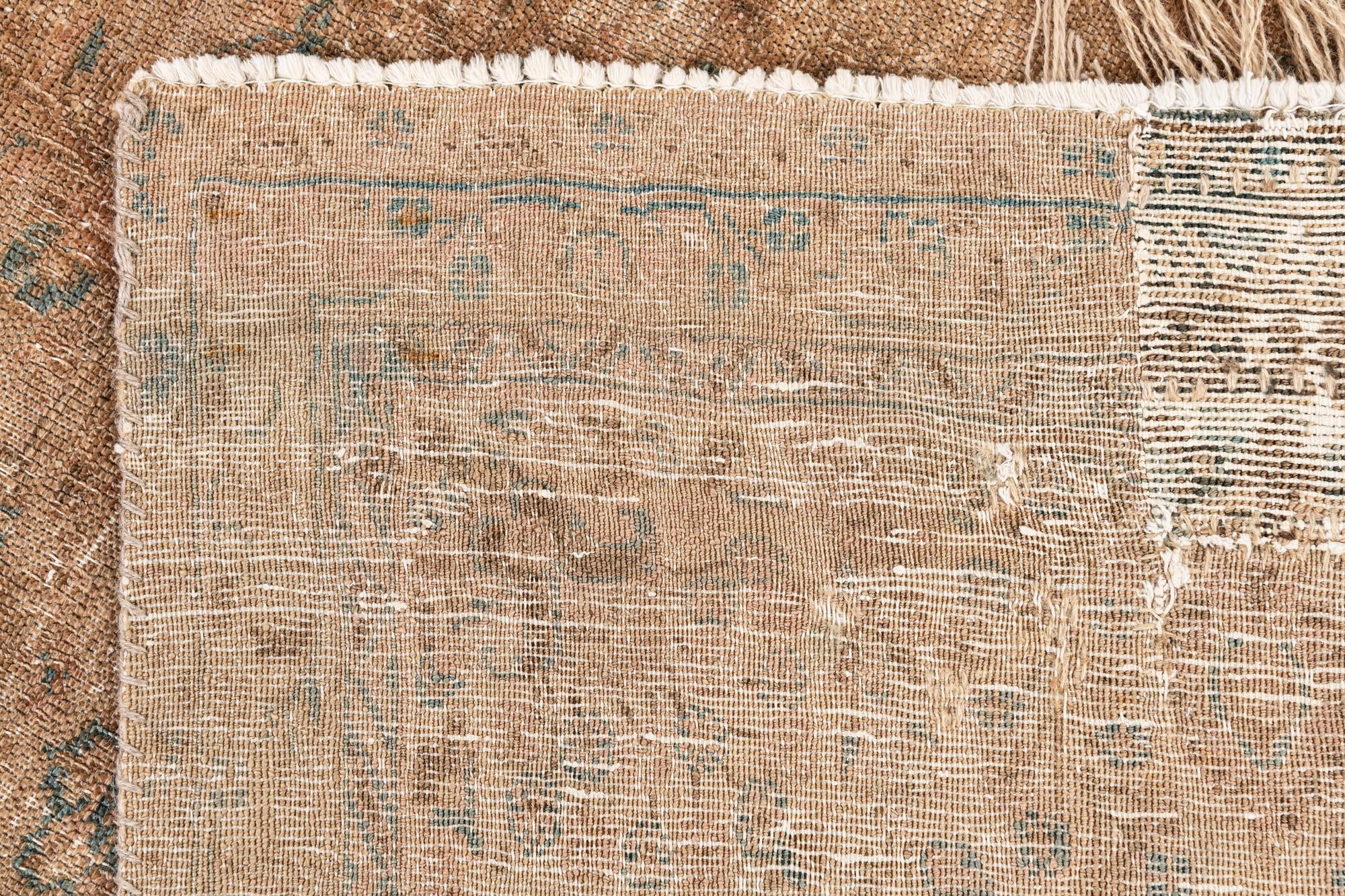 10' 3 x 13' Hand Knotted Ultra Vintage Persian Wool Rug