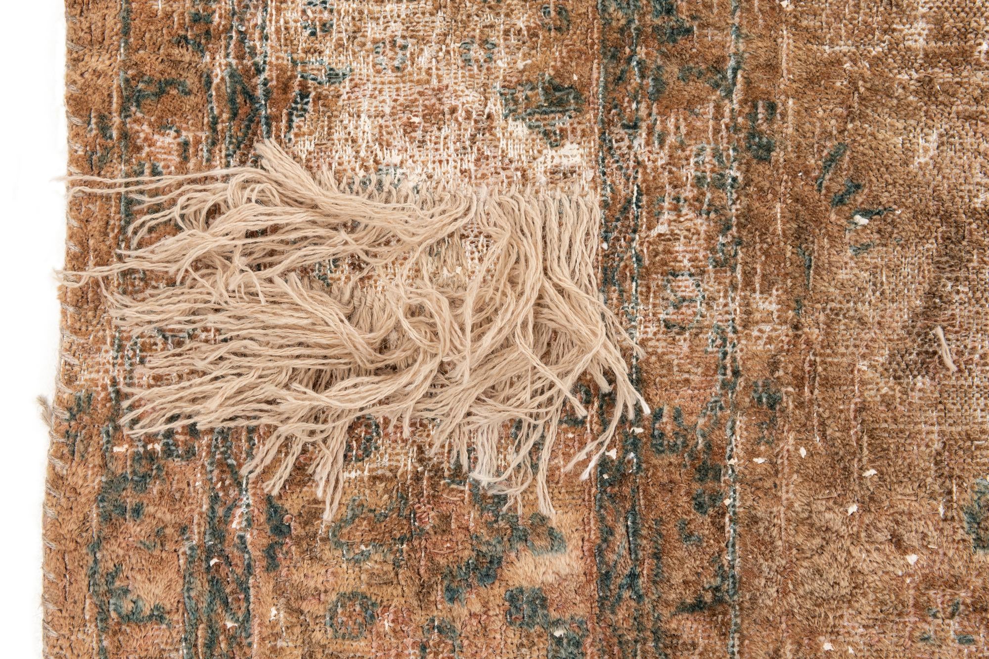 10' 3 x 13' Hand Knotted Ultra Vintage Persian Wool Rug