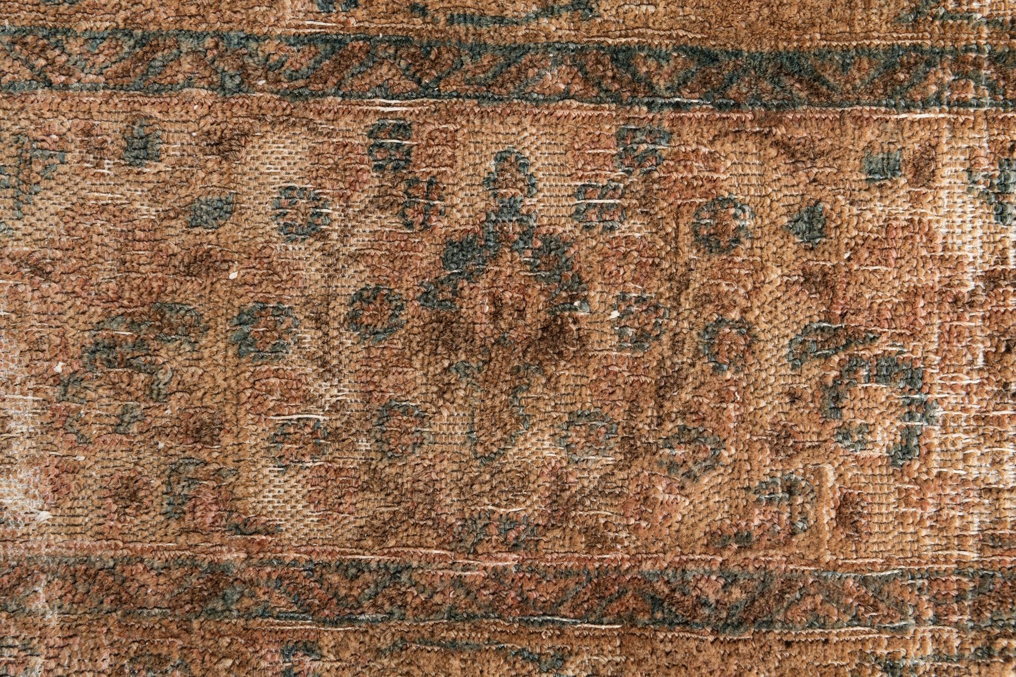 10' 3 x 13' Hand Knotted Ultra Vintage Persian Wool Rug