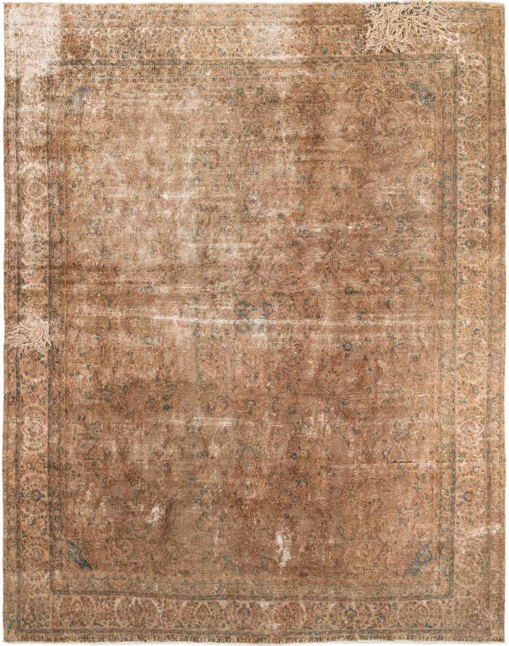 10' 3 x 13' Hand Knotted Ultra Vintage Persian Wool Rug