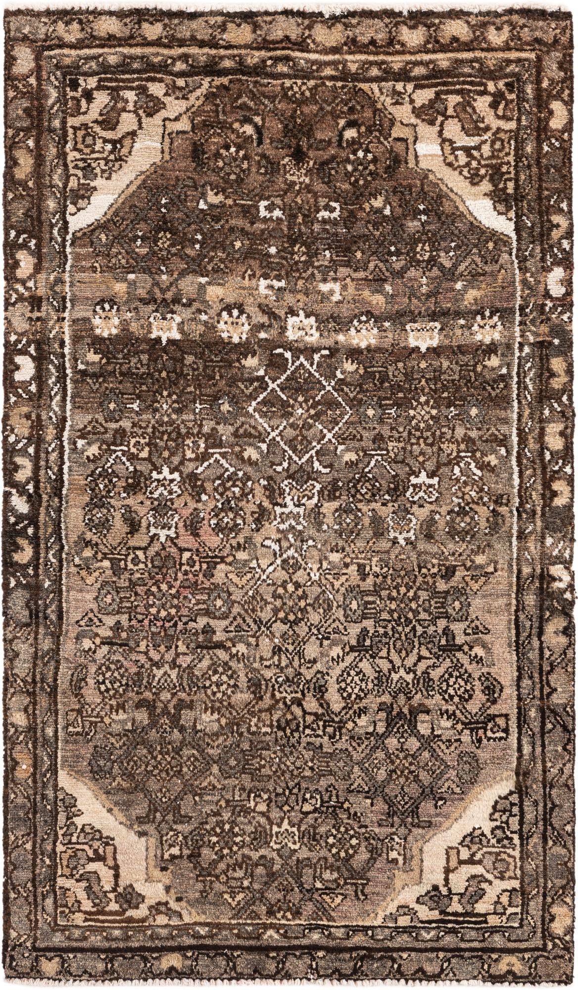 3' x 5' Hand Knotted Ultra Vintage Persian Wool Rug