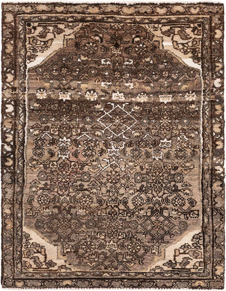 Detail image of 3' x 5' Hand Knotted Ultra Vintage Persian Wool Rug
