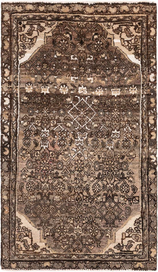 Detail image of 3' x 5' Hand Knotted Ultra Vintage Persian Wool Rug