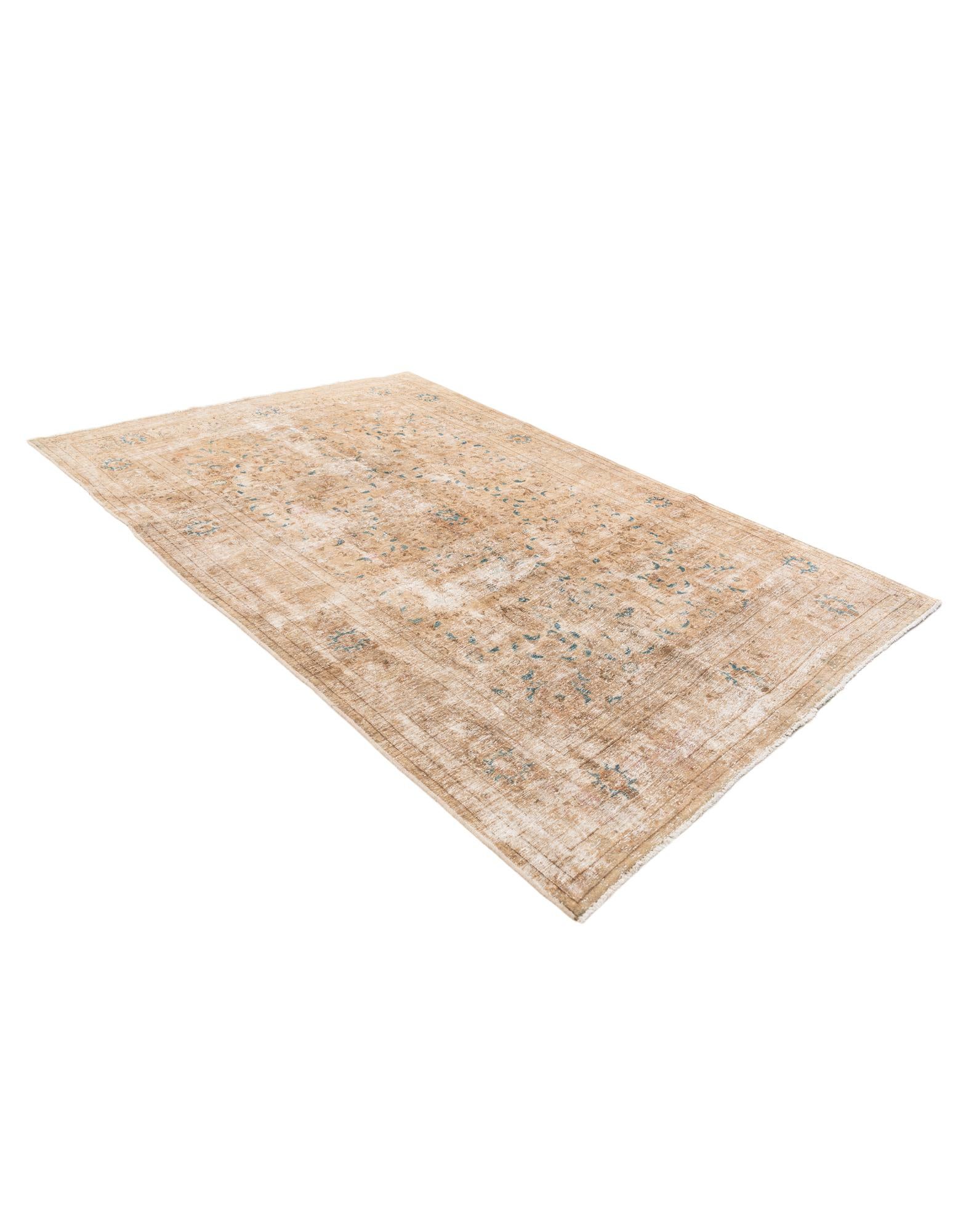 6' 8 x 10' Hand Knotted Ultra Vintage Persian Wool Rug