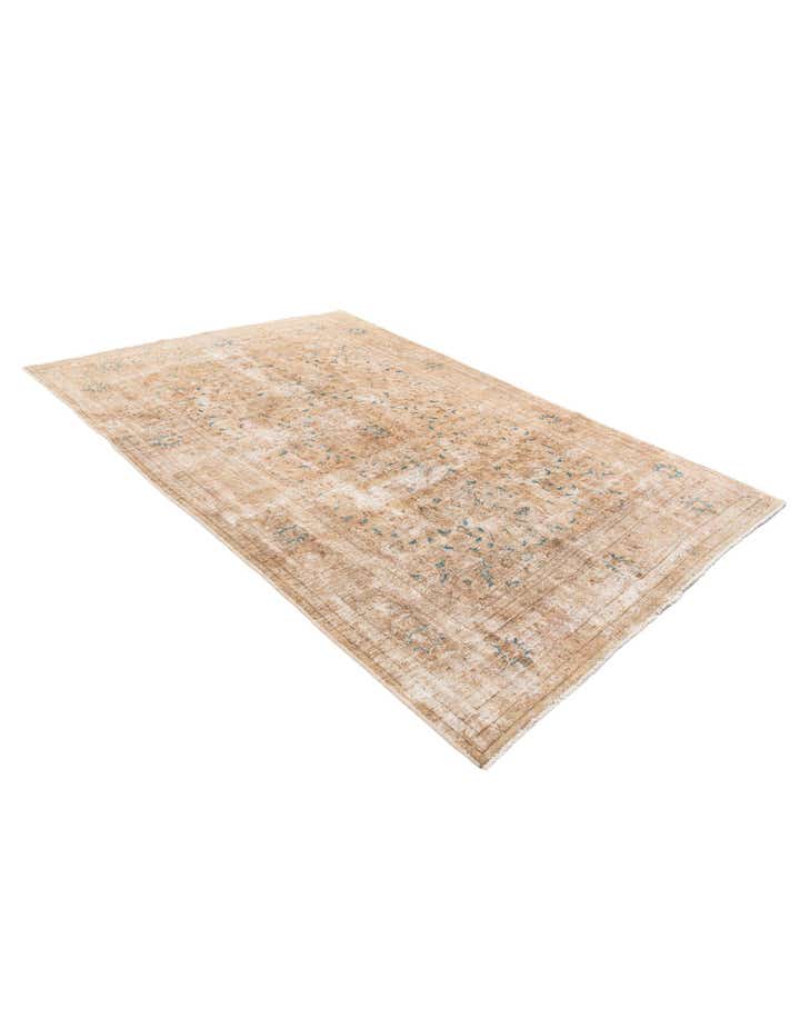 6' 8 x 10' Hand Knotted Ultra Vintage Persian Wool Rug