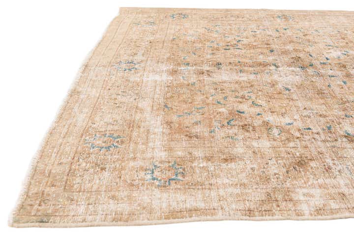 6' 8 x 10' Hand Knotted Ultra Vintage Persian Wool Rug