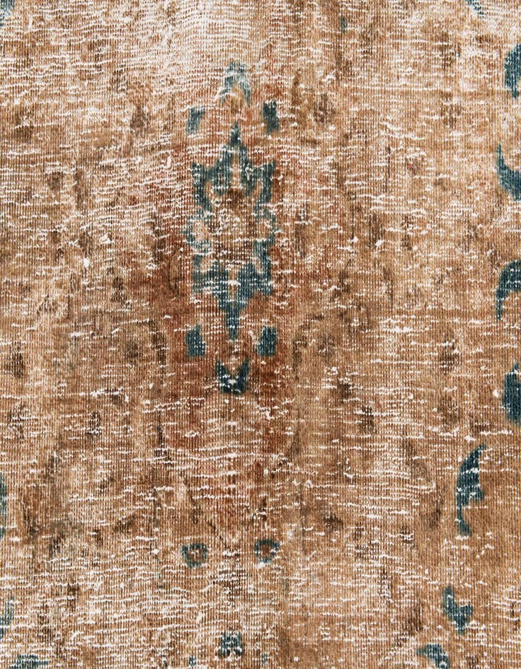 Detail image of 6' 8 x 10'  Hand Knotted Ultra Vintage Persian Wool Rug