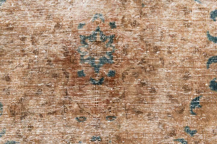 6' 8 x 10' Hand Knotted Ultra Vintage Persian Wool Rug