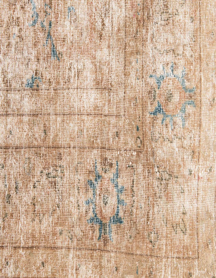 Detail image of 6' 8 x 10'  Hand Knotted Ultra Vintage Persian Wool Rug