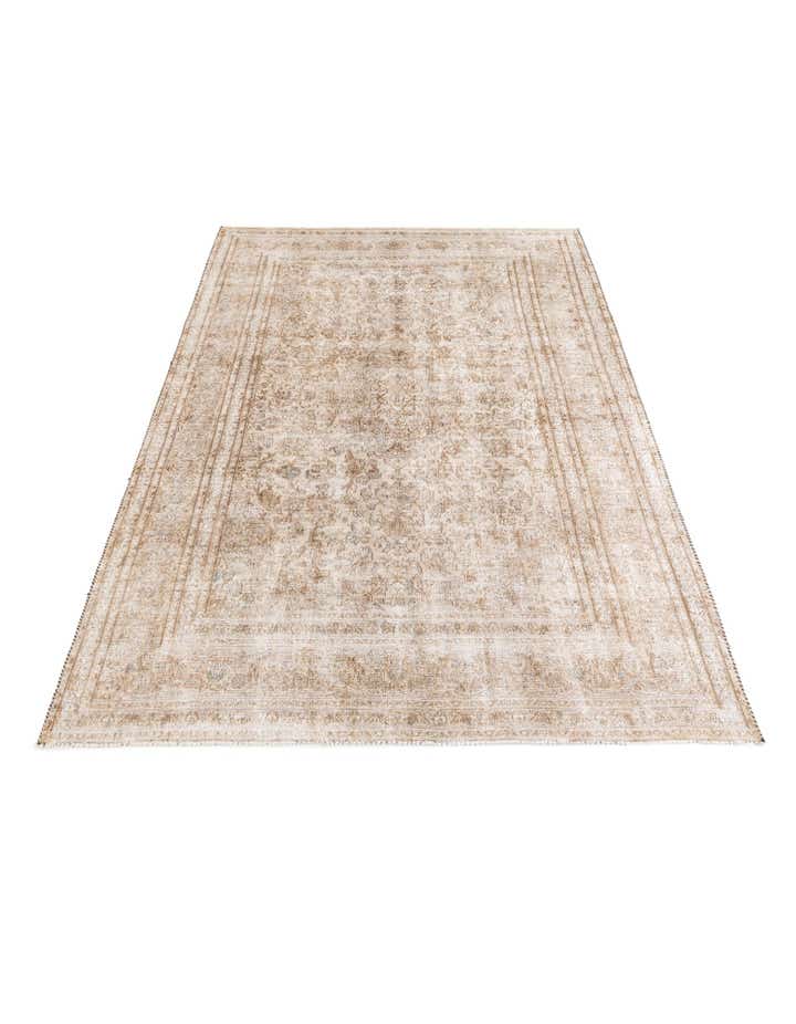 6' 3 x 9' 5 Hand Knotted Ultra Vintage Persian Wool Rug