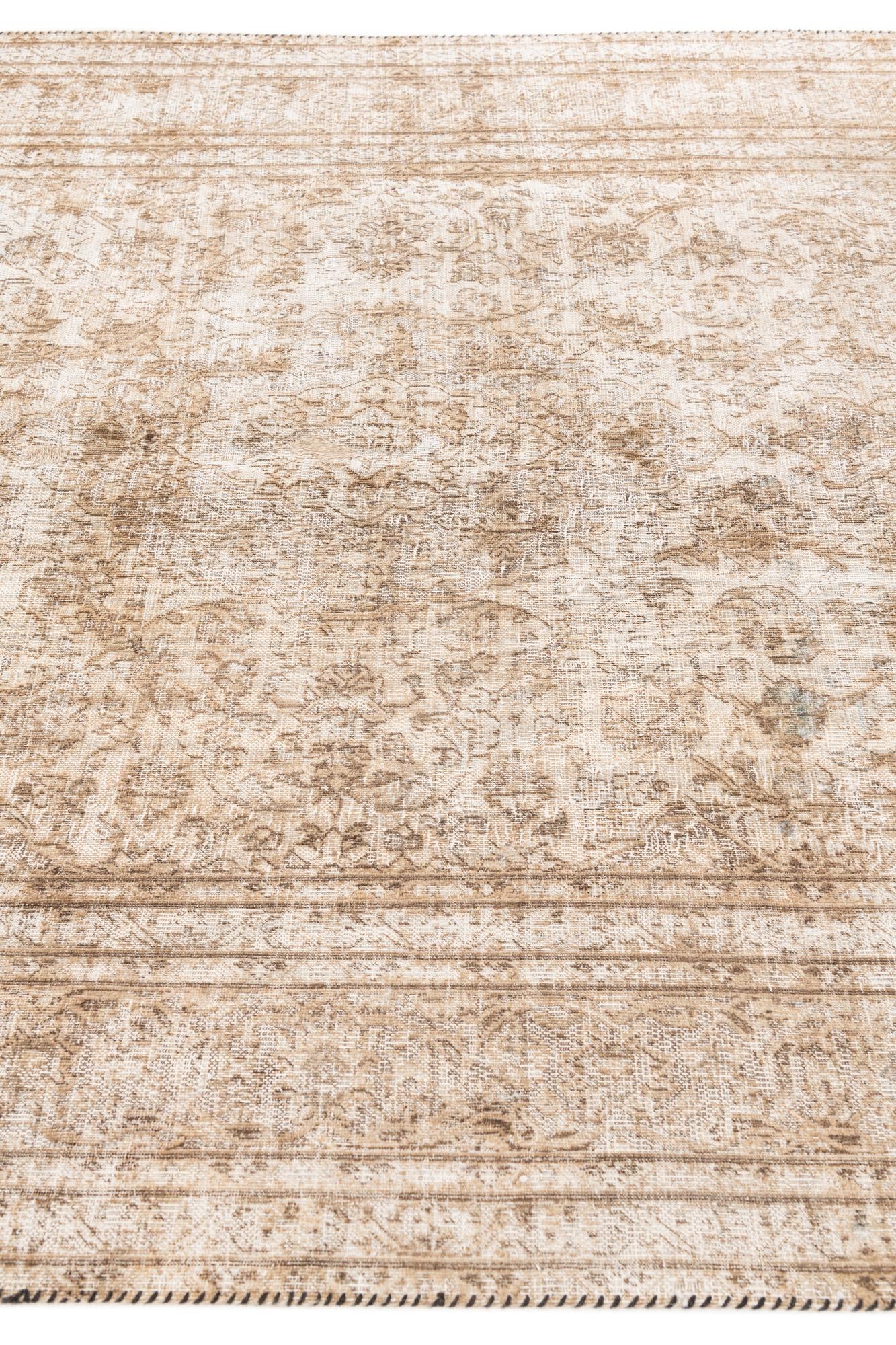 6' 3 x 9' 5 Hand Knotted Ultra Vintage Persian Wool Rug