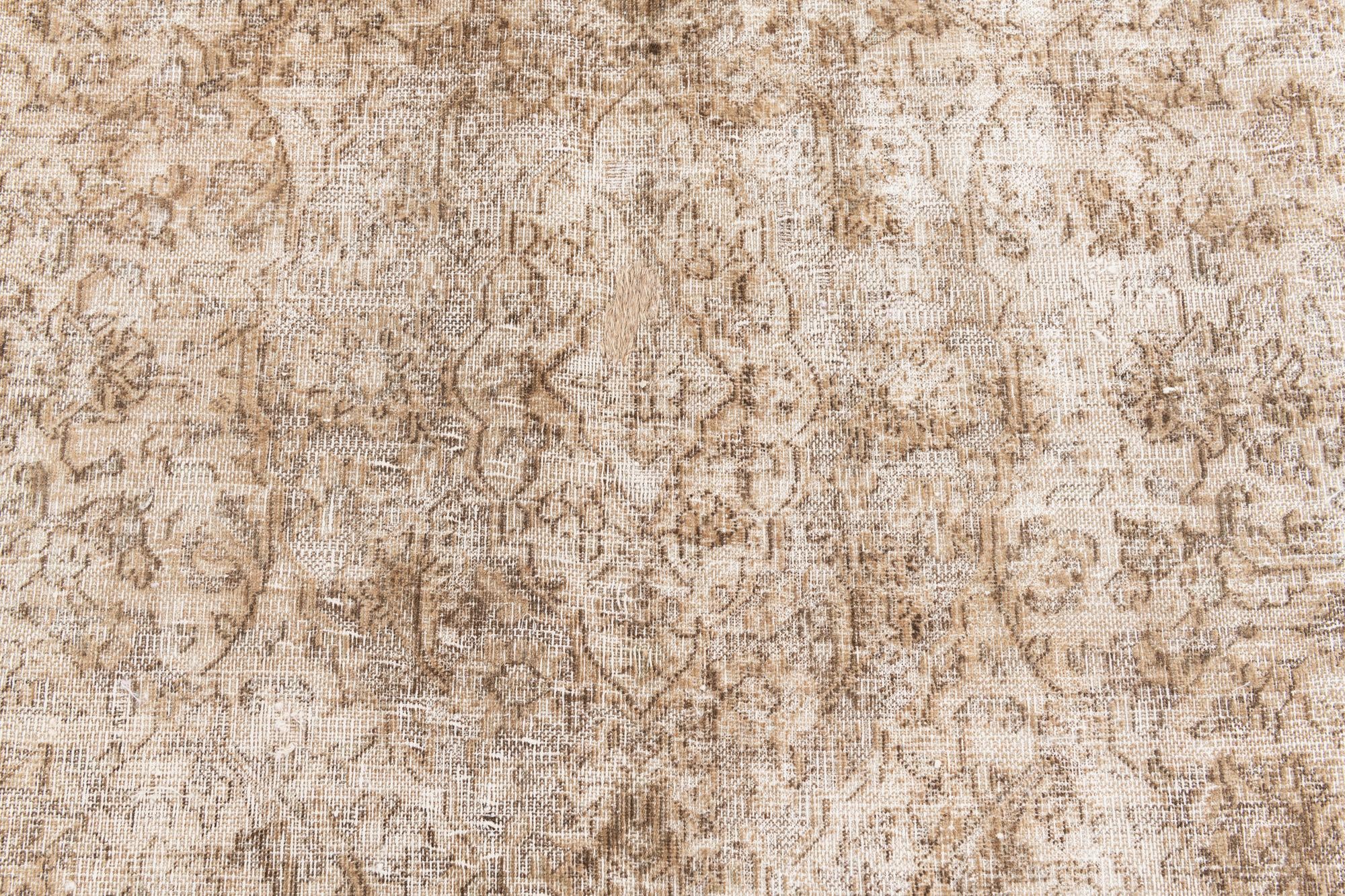 6' 3 x 9' 5 Hand Knotted Ultra Vintage Persian Wool Rug