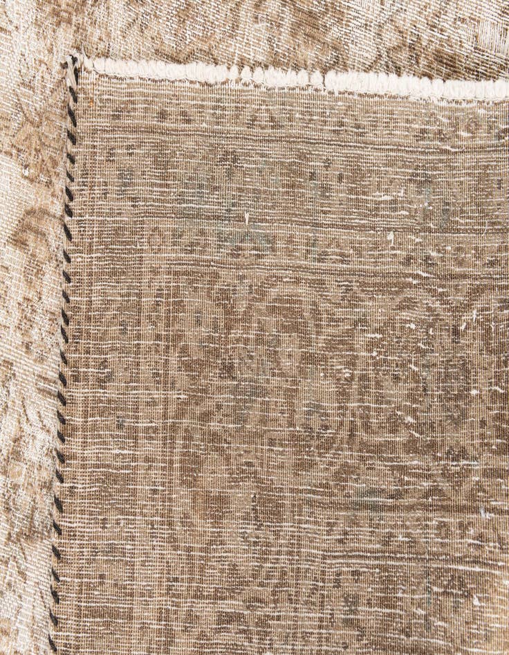 Detail image of 6' 3 x 9' 5  Hand Knotted Ultra Vintage Persian Wool Rug